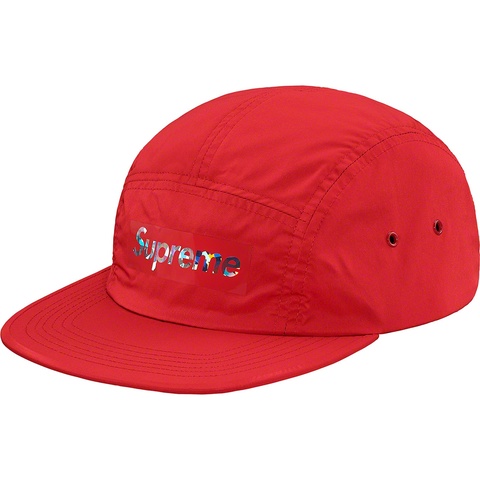 Supreme Holographic Logo Camp Cap - Red