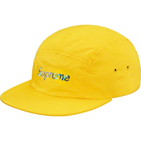 Supreme Holographic Logo Camp Cap - Yellow