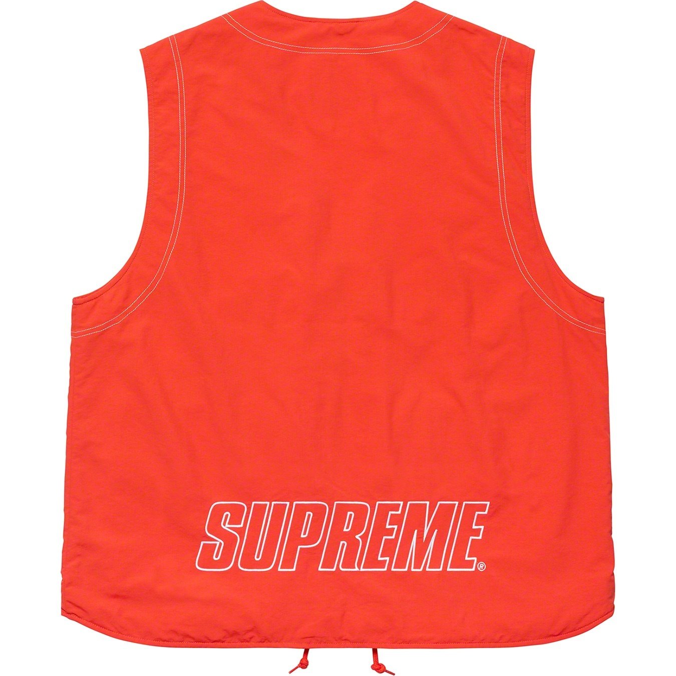 Supreme Nylon Cargo Vest (SS19) - Dark Orange - $138