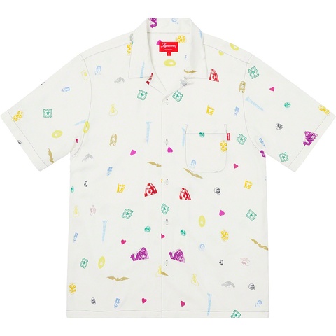 Supreme Deep Space Rayon S/S Shirt - White