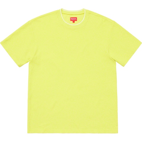 Supreme Stripe Rib Waffle Top - Pale Lime