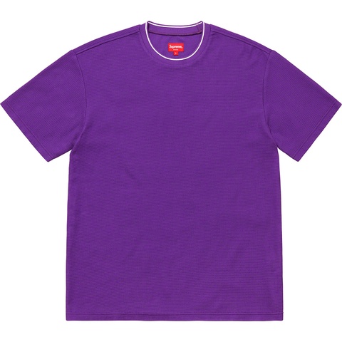 Supreme Stripe Rib Waffle Top - Purple