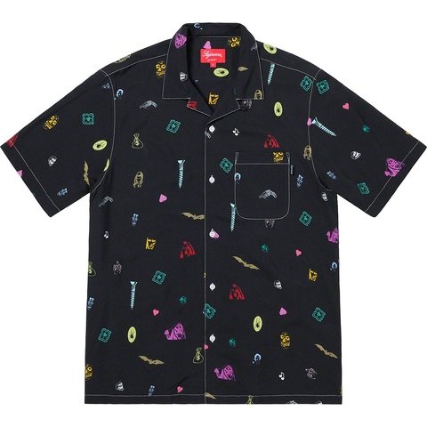 Supreme Deep Space Rayon S/S Shirt - Black