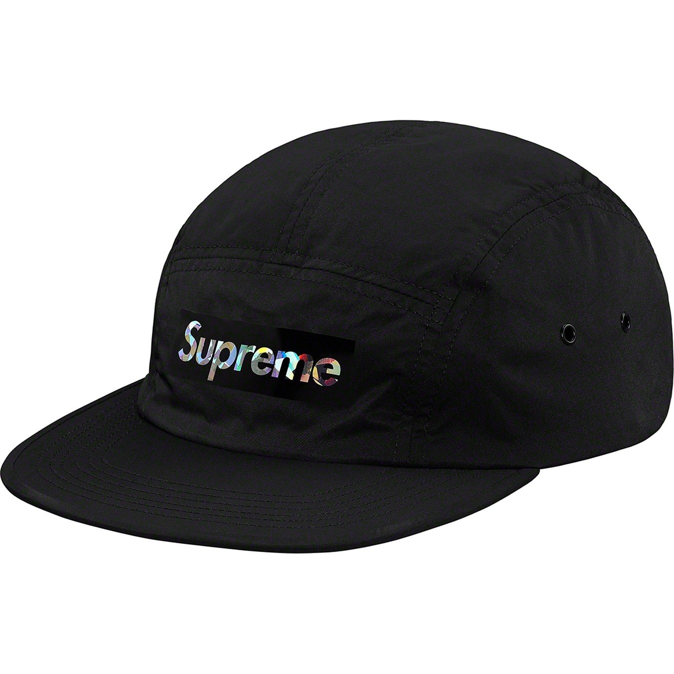 Supreme Holographic Logo Camp Cap (SS19) - Black - $48