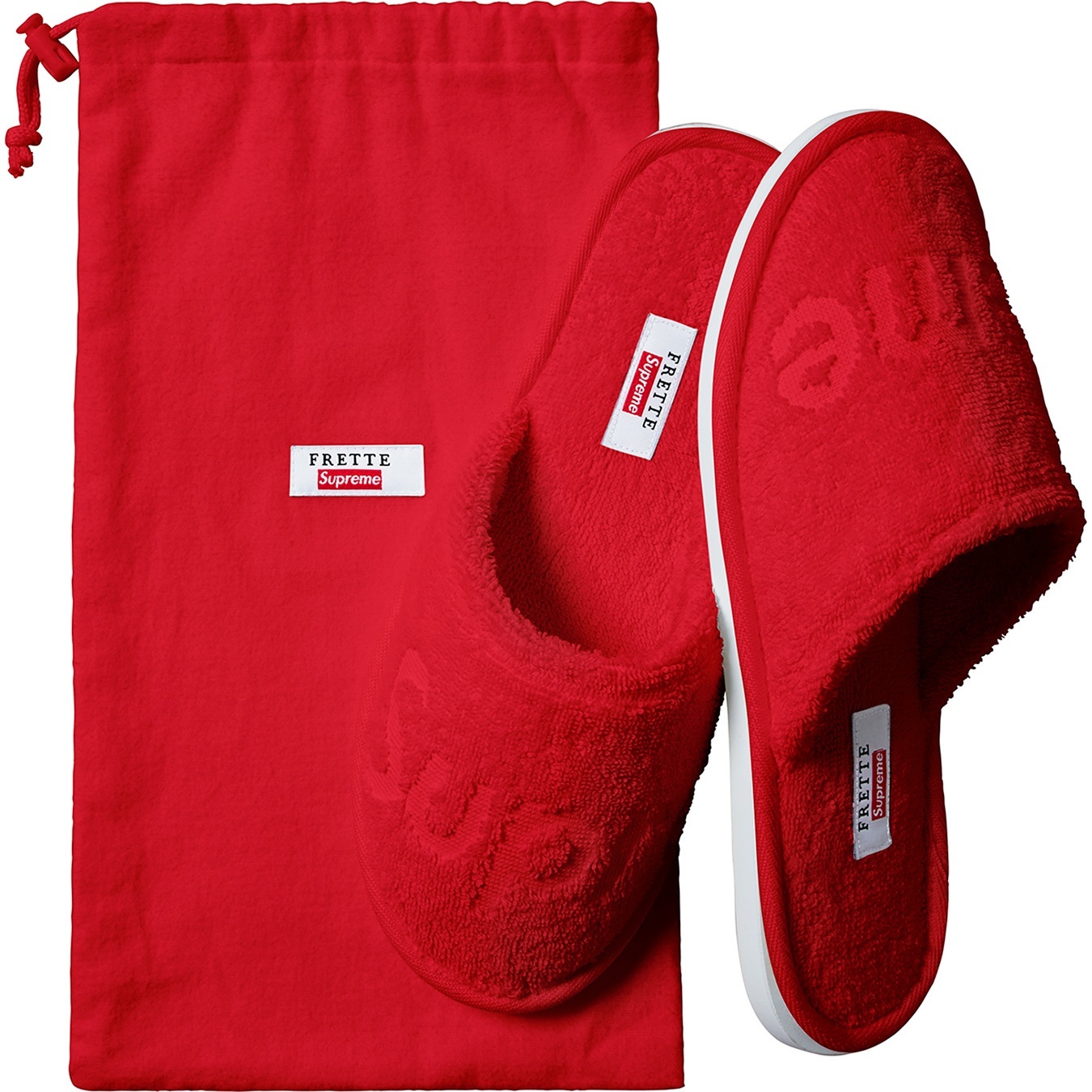 Supreme Supreme Frette Slippers (SS19) - Red - $68