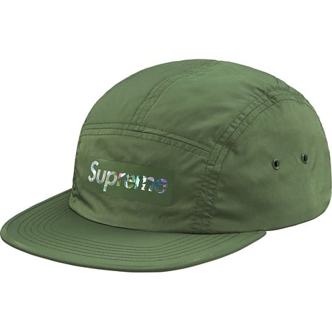 Supreme Holographic Logo Camp Cap - Olive