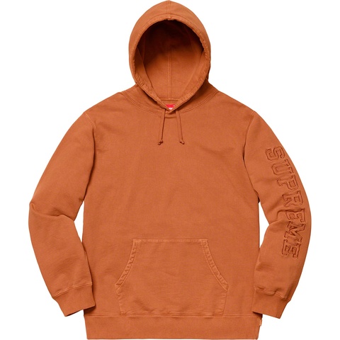 Supreme Overdyed Hooded Sweatshirt - Rust 