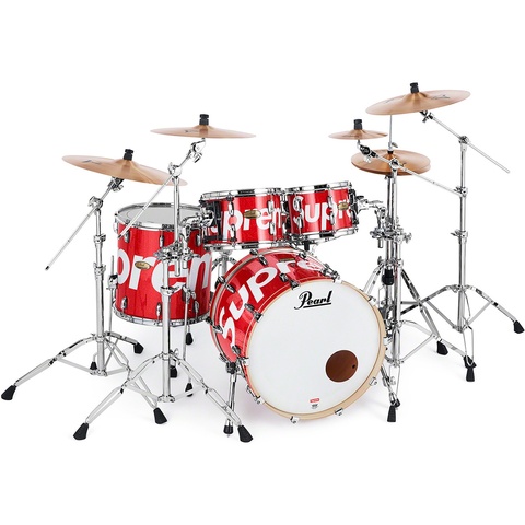 Supreme Supreme®/Pearl® Session Studio Select Drum Set & Zildjian® Cymbals - Red