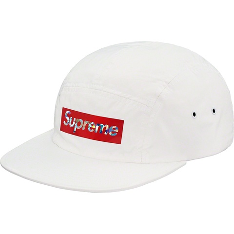 Supreme Holographic Logo Camp Cap - White