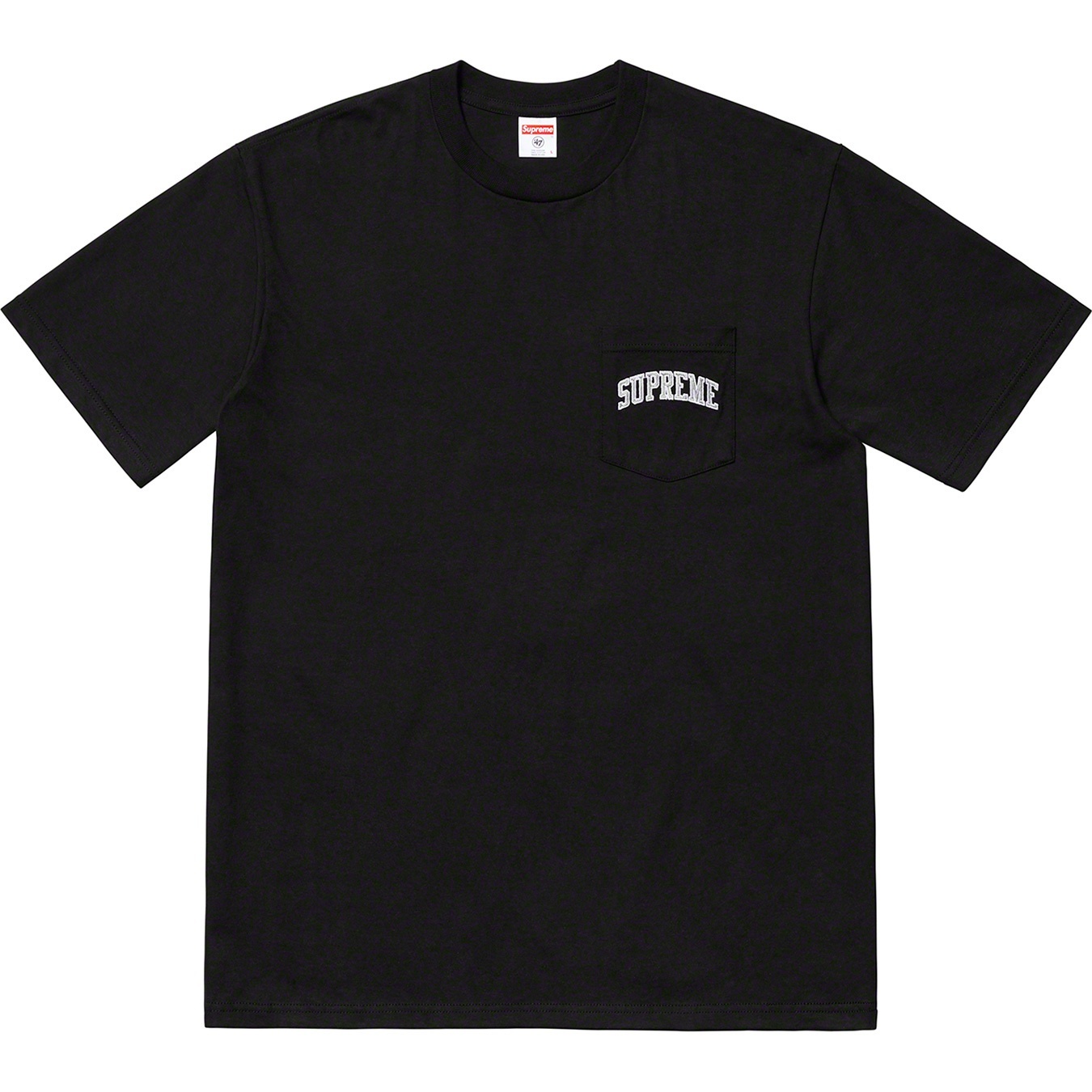 Supreme Supreme NFL Raiders '47 Pocket Tee (SS19) - Black - $48
