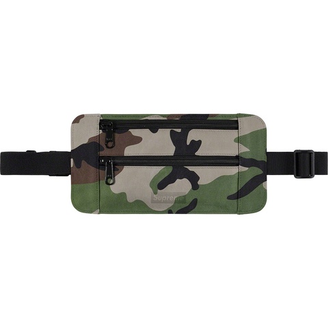 Supreme Leather Waist/Shoulder Pouch - Woodland Camo