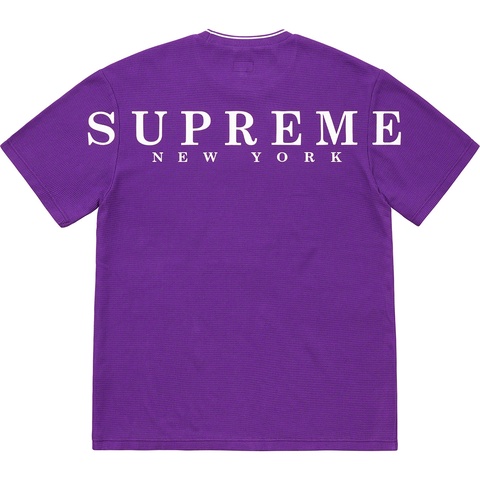 Supreme Stripe Rib Waffle Top - Purple