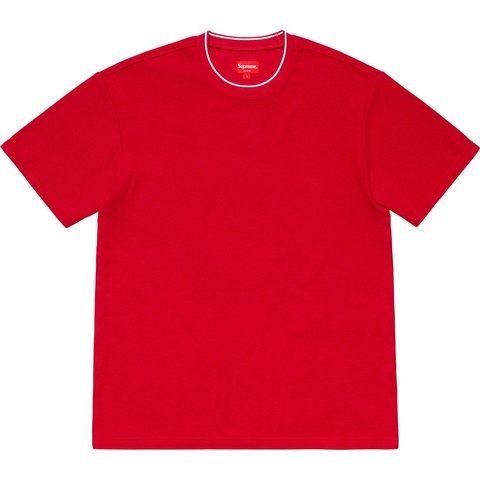 Supreme Stripe Rib Waffle Top - Red