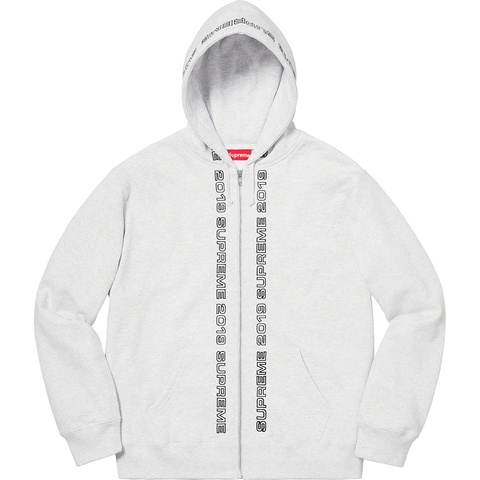 Supreme Topline Zip Up Sweatshirt - Ash Grey