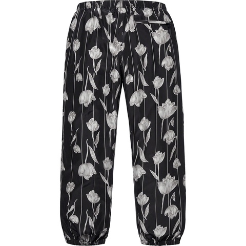 Supreme Floral Silk Track Pant - Black