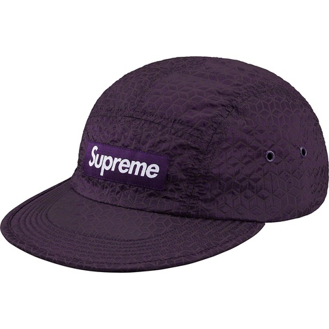 Supreme Geometric Ripstop Camp Cap - Purple