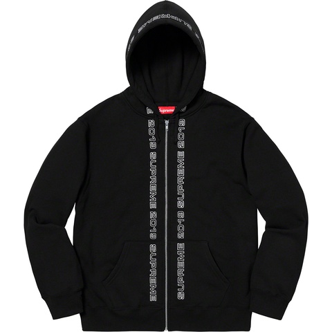 Supreme Topline Zip Up Sweatshirt - Black