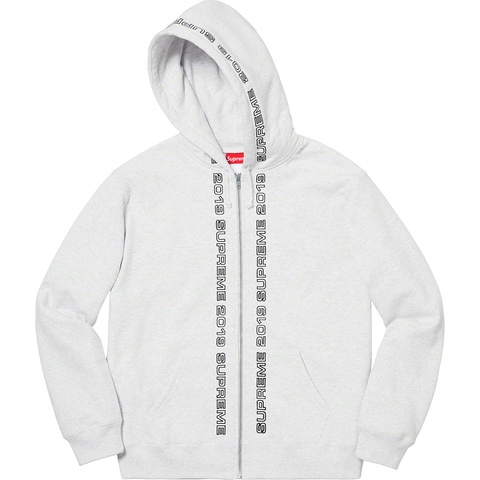 Supreme Topline Zip Up Sweatshirt - Ash Grey