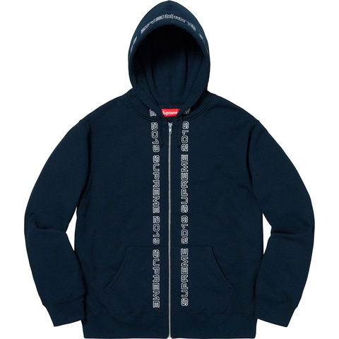 Supreme Topline Zip Up Sweatshirt - Navy