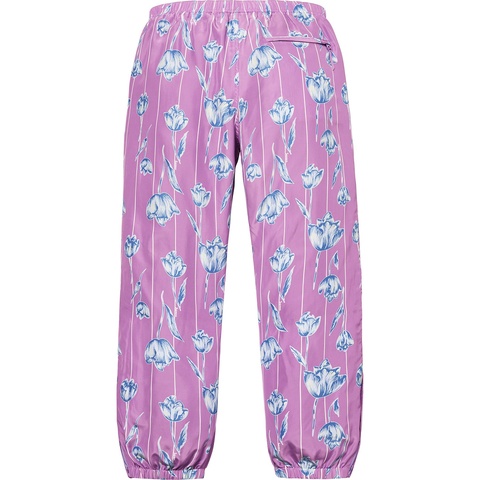 Supreme Floral Silk Track Pant - Purple