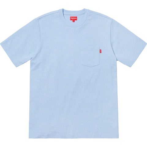 Supreme S/S Pocket Tee - Pale Blue
