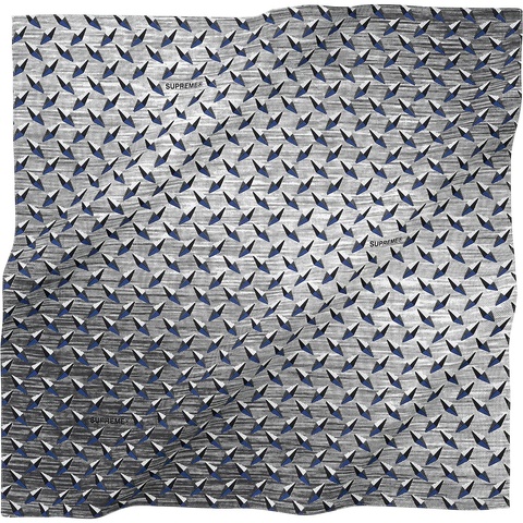 Supreme Diamond Plate Bandana - White