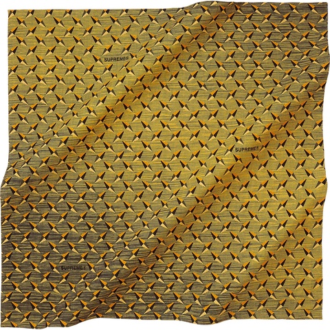 Supreme Diamond Plate Bandana - Yellow