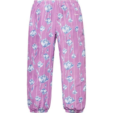 Supreme Floral Silk Track Pant - Purple