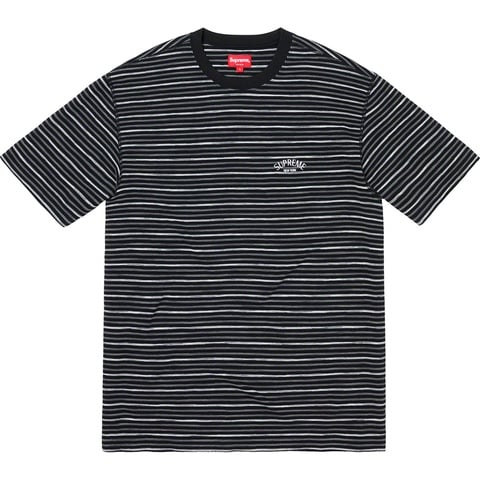 Supreme Stripe Thermal S/S Top - Black