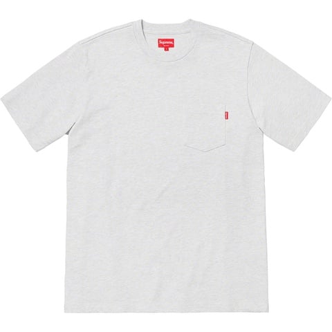 Supreme S/S Pocket Tee - Ash Grey