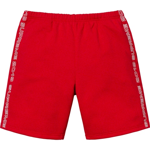 Supreme Topline Sweatshort - Red