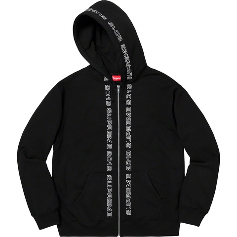 Supreme Topline Zip Up Sweatshirt - Black