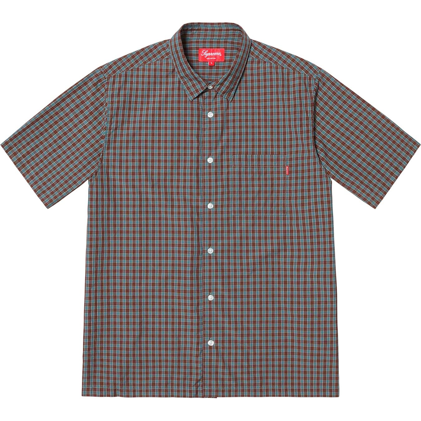 Supreme Plaid S S Shirt (SS19) - Teal - $128