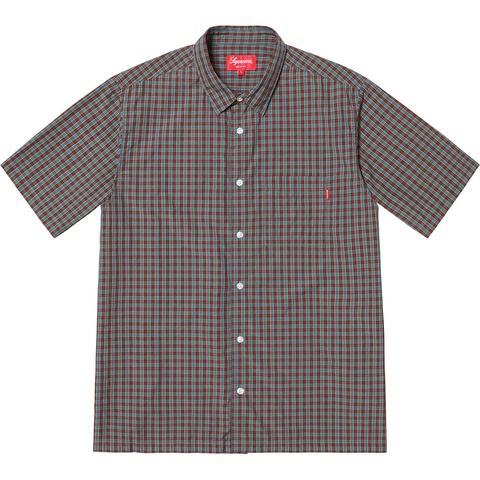 Supreme Plaid S/S Shirt - Teal