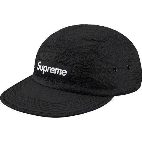 Supreme Geometric Ripstop Camp Cap - Black