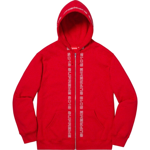 Supreme Topline Zip Up Sweatshirt - Red