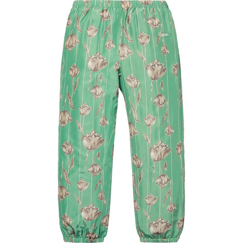 Supreme Floral Silk Track Pant - Mint