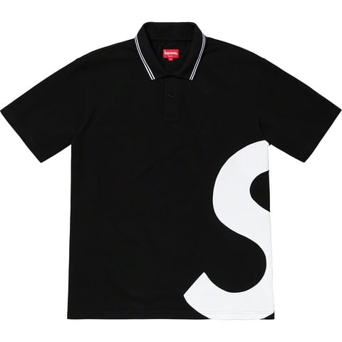 Supreme S Logo Polo - Black