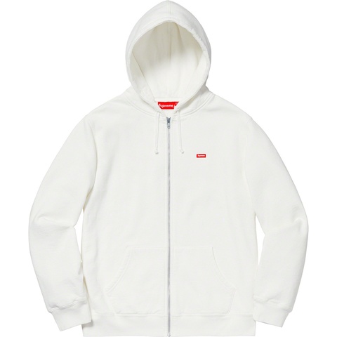 Supreme Small Box Zip Up Sweatshirt - White