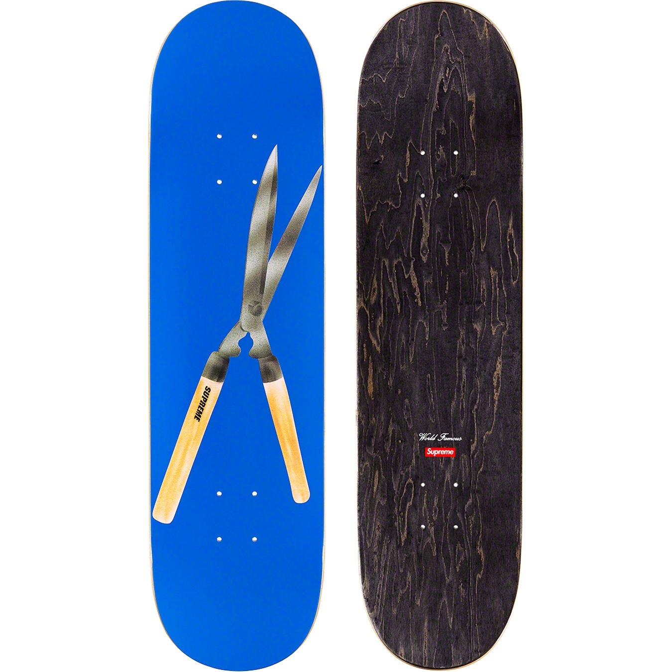 Supreme Shears Skateboard (SS19) -  Royal - 8.125" x 32.125" - $49