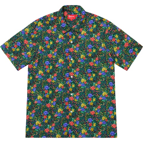 Supreme Mini Floral Rayon S/S Shirt - Black