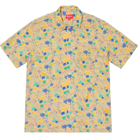 Supreme Mini Floral Rayon S/S Shirt - Peach