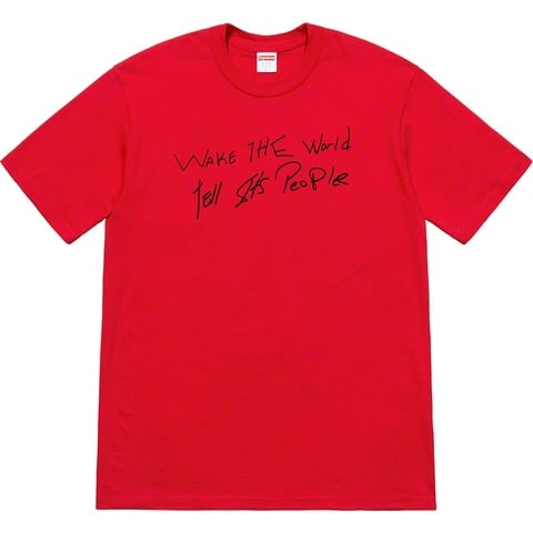 トップス Supreme Buju Banton Wake The World Tee Buju Banton Wake The World Tee - Supreme