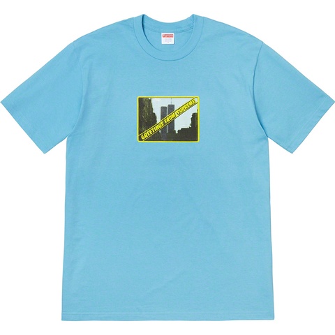 Supreme Greetings Tee - Light Slate