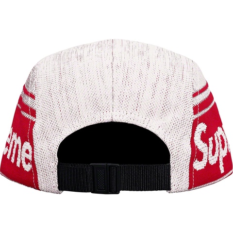 Supreme Raffia Woven Logo Camp Cap - White