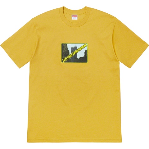 Supreme Greetings Tee - Acid Yellow