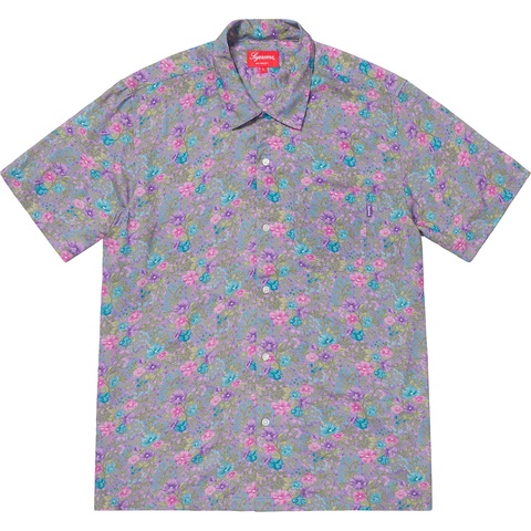 Supreme Mini Floral Rayon S/S Shirt - Dusty Purple