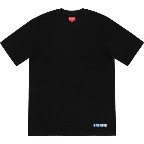 Supreme Waffle S/S Top - Black