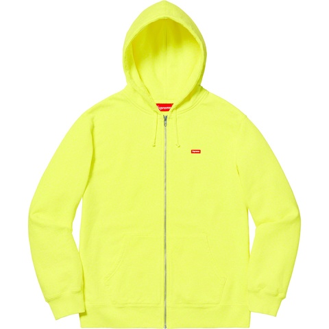 Supreme Small Box Zip Up Sweatshirt - Bright Yellow
