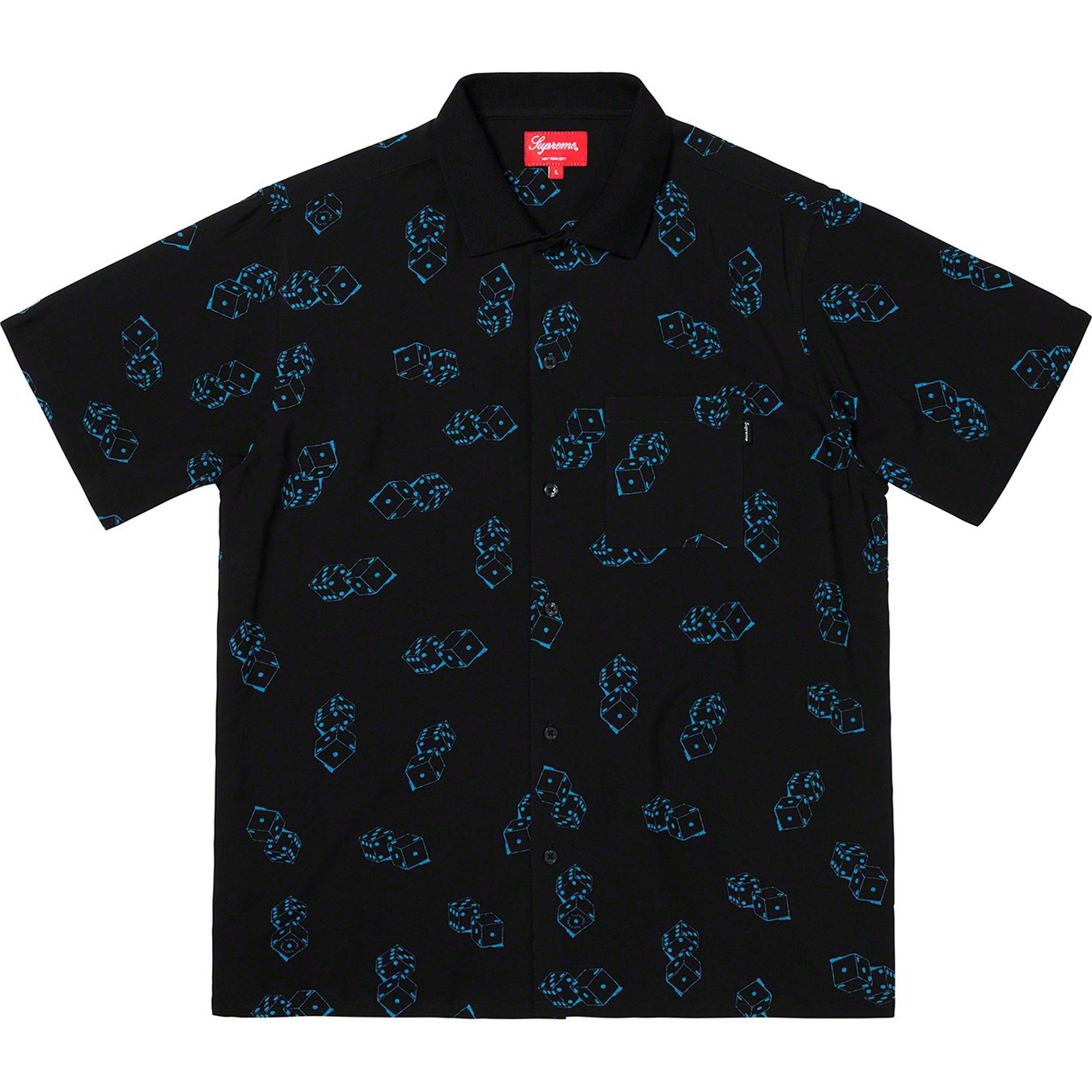 Supreme Dice Rayon S S Shirt (SS19) - Black - $138